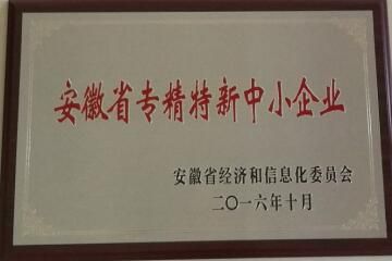 安徽省專精特新中小企業